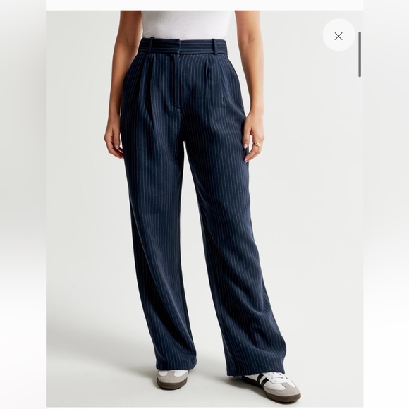 NWT Curve Love A&F Sloane Tailored Pant - Picture 2 of 13